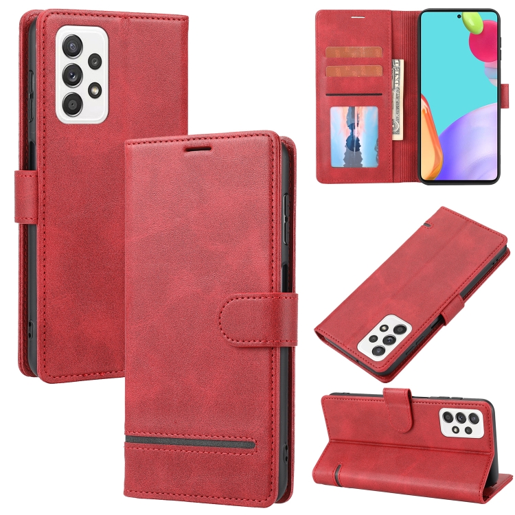

For Samsung Galaxy A33 5G Classic Wallet Flip Leather Phone Case(Red)
