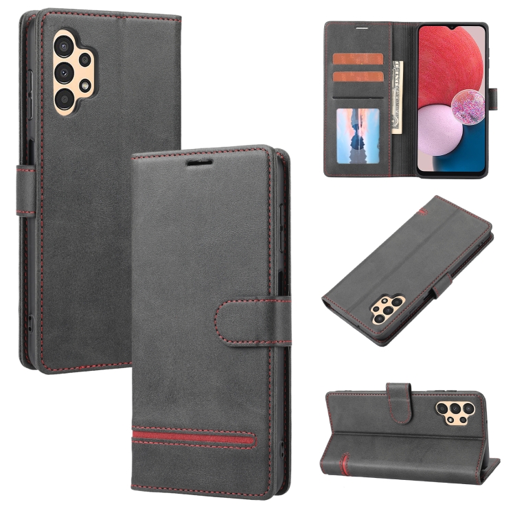 

For Samsung Galaxy A13 4G Classic Wallet Flip Leather Phone Case(Black)