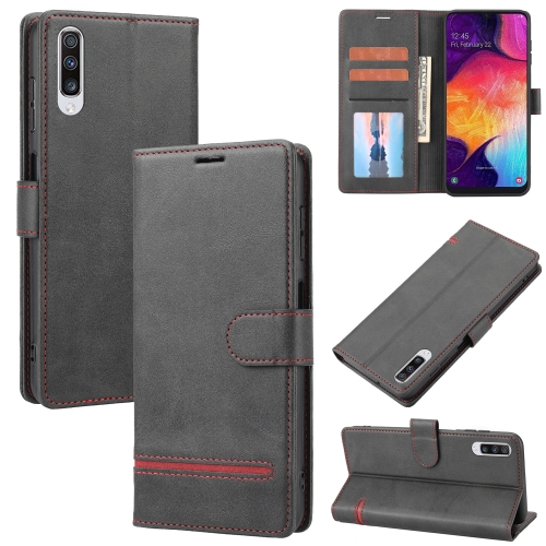 

For Samsung Galaxy A50 Classic Wallet Flip Leather Phone Case(Black)