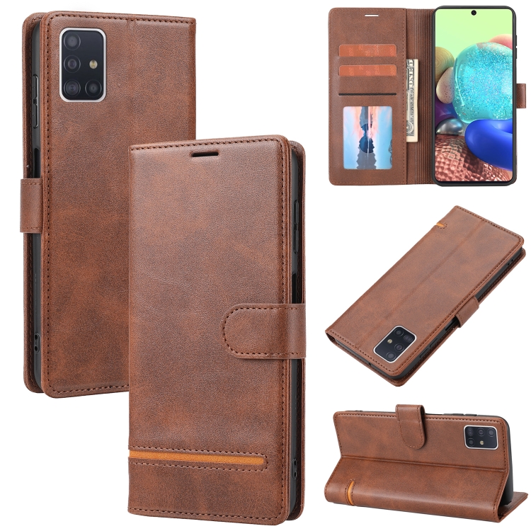 

For Samsung Galaxy A71 4G Classic Wallet Flip Leather Phone Case(Brown)