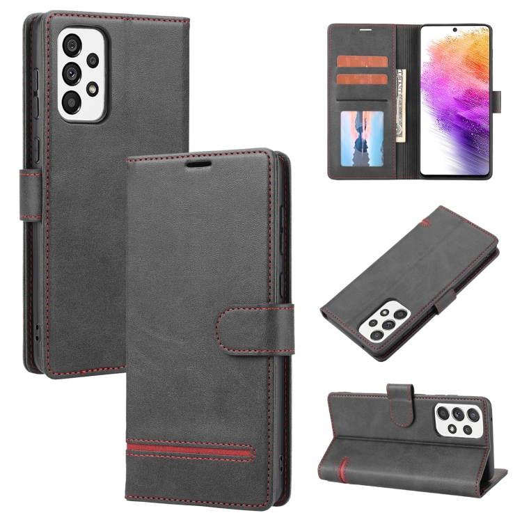 

For Samsung Galaxy A73 5G Classic Wallet Flip Leather Phone Case(Black)