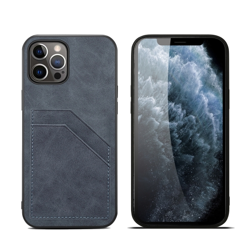 

Card Slots Full Coverage PU+TPU Phone Case For iPhone 13 Pro(Grey)