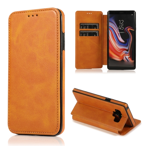 

For Samsung Galaxy Note9 Card Slots Flip Leather Phone Case(Khaki)