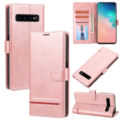 

For Samsung Galaxy S10 Classic Wallet Flip Leather Phone Case(Pink)