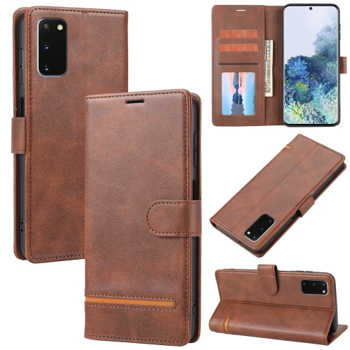 

For Samsung Galaxy S20 Classic Wallet Flip Leather Phone Case(Brown)