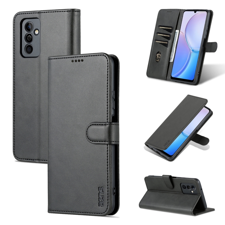 

For Huawei Maimang 11 AZNS Skin Feel Calf Texture Flip Leather Phone Case(Black)