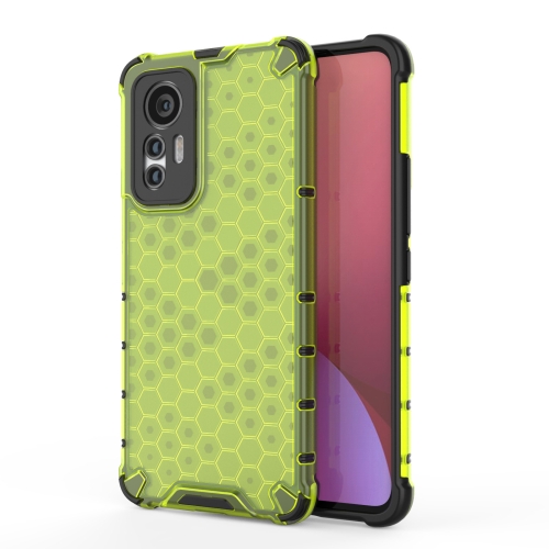 

For Xiaomi 12 Lite 5G Eurasian Ver Shockproof Honeycomb PC + TPU Phone Case(Green)