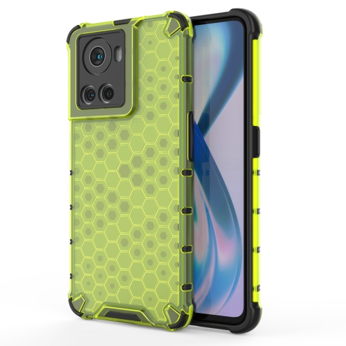 

For OnePlus Ace 5G Shockproof Honeycomb PC + TPU Phone Case(Green)