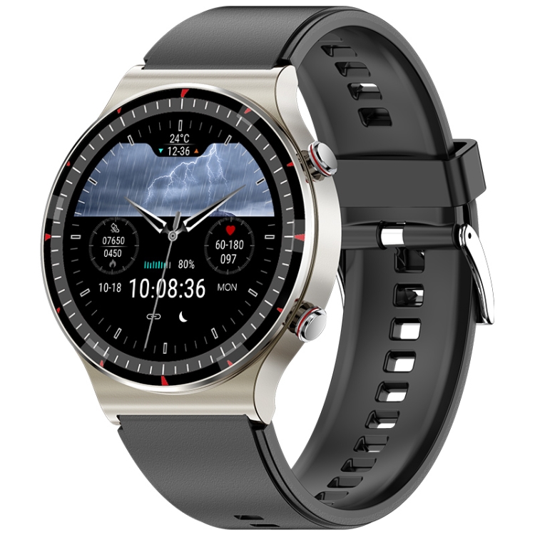 

G08 1.3 inch TFT Screen Smart Watch, Support Medical-grade ECG Measurement/Women Menstrual Reminder, Style:TPU Strap(Silver)