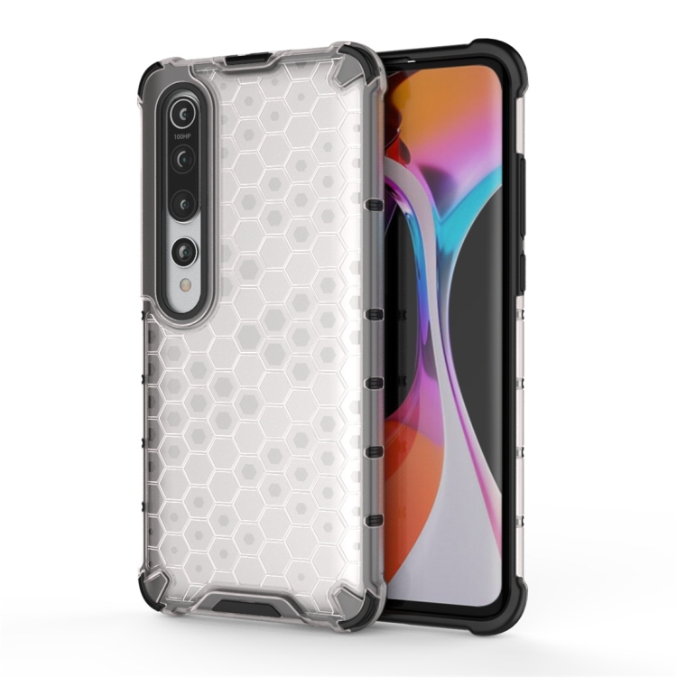 

For Xiaomi Mi 10 Shockproof Honeycomb PC + TPU Protective Case(White)