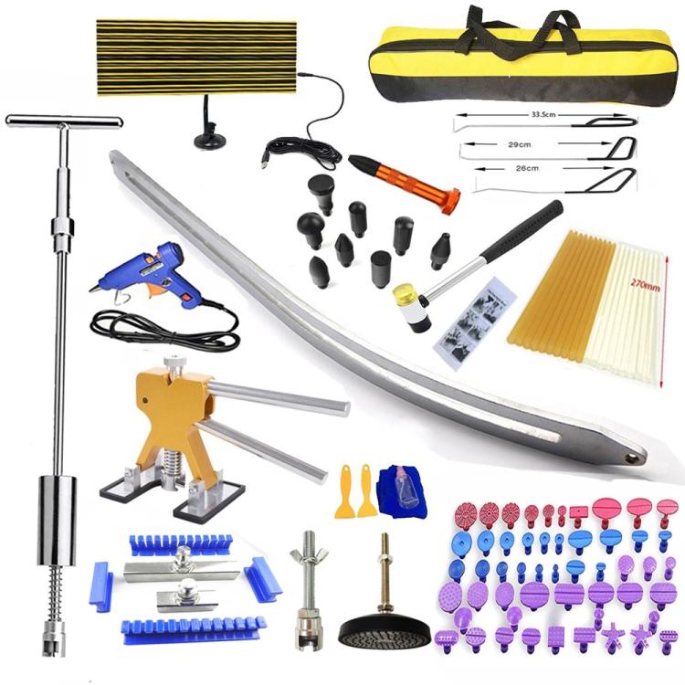

N4 107 in 1 Car Paintless Dent Removal Fender Damage Repair Puller Lifter, Plug Type:EU Plug