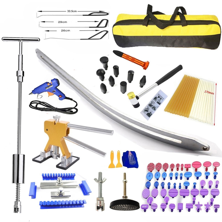 

N5 104 in 1 Car Paintless Dent Removal Fender Damage Repair Puller Lifter, Plug Type:EU Plug