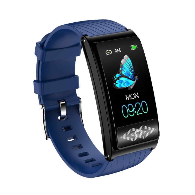 

P10 1.14 inch TFT Color Screen Smart Wristband, Support ECG Monitoring/Heart Rate Monitoring, Style: Chest Sticker Version(Blue)