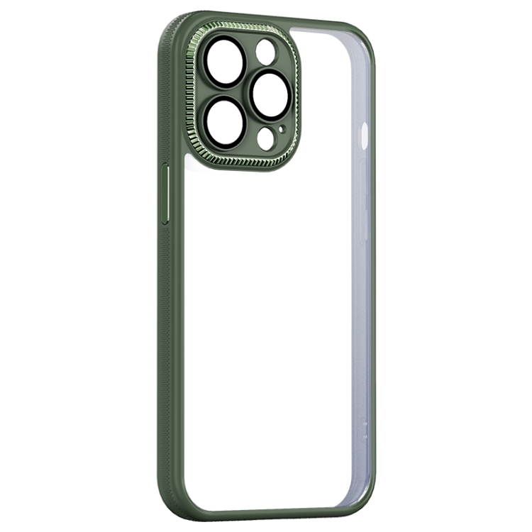 

Shockproof Metal + Acrylic + TPU Phone Case For iPhone 12 Pro(Green)
