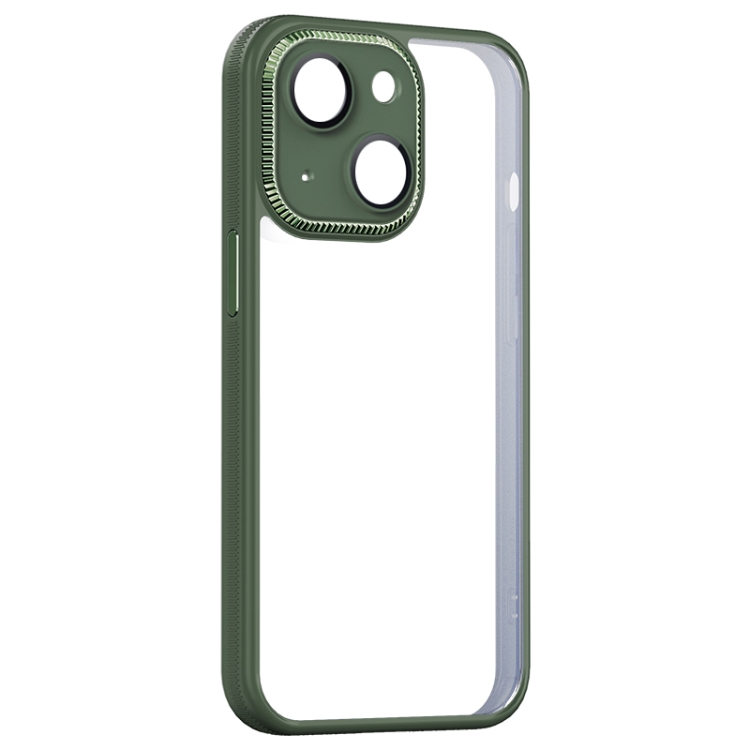 

Shockproof Metal + Acrylic + TPU Phone Case For iPhone 13(Green)