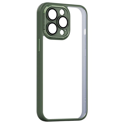 

Shockproof Metal + Acrylic + TPU Phone Case For iPhone 13 Pro Max(Green)