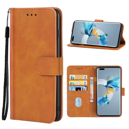 

For Huawei Mate 40 Pro Leather Phone Case(Brown)