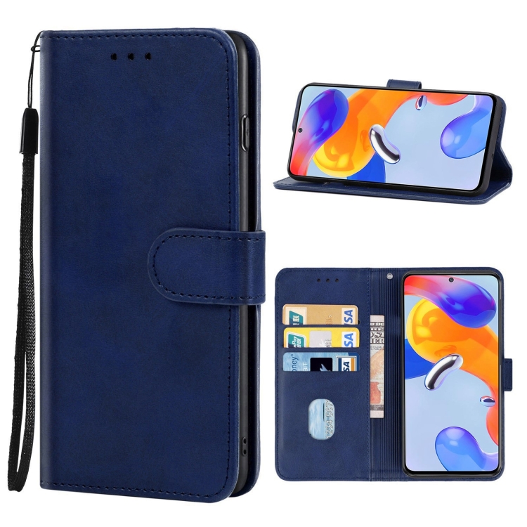 

For Xiaomi Redmi Note 11 Pro 5G Leather Phone Case(Blue)