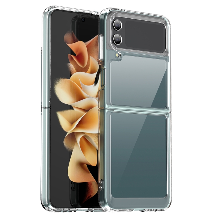 

For Samsung Galaxy Z Flip4 5G Colorful Series Acrylic + TPU Phone Case(Transparent)