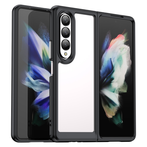 

For Samsung Galaxy Z Fold4 5G Colorful Series Acrylic + TPU Phone Case(Black)