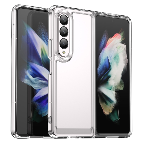 For Samsung Galaxy Z Fold4 5G Colorful Series Acrylic + TPU Phone Case(Transparent)