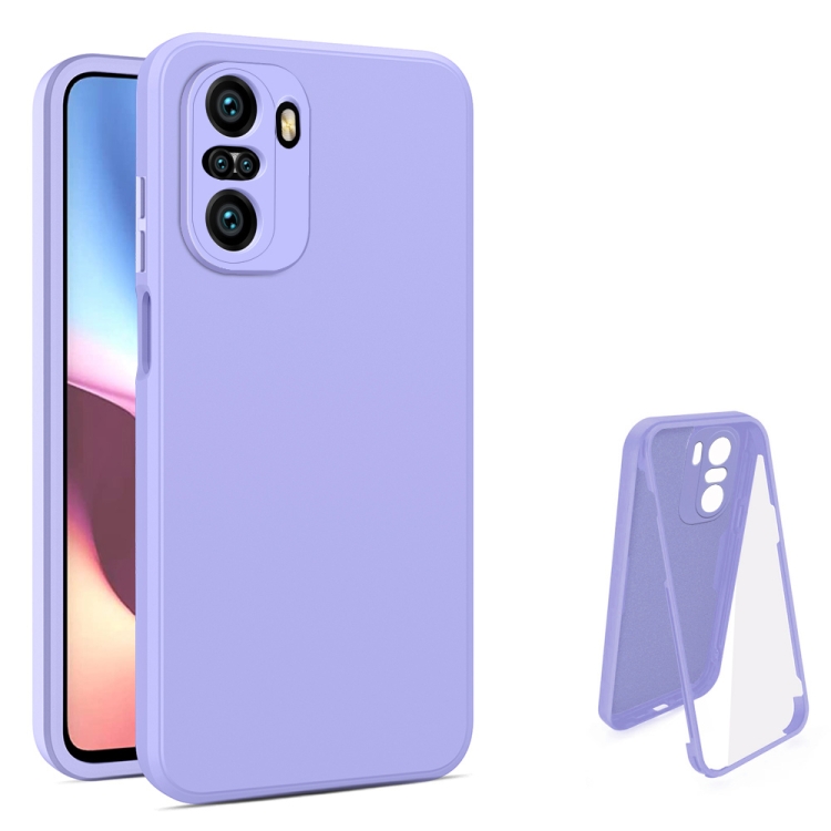 

For Xiaomi Redmi K40 Imitation Liquid Silicone 360 Full Body Phone Case(Purple)
