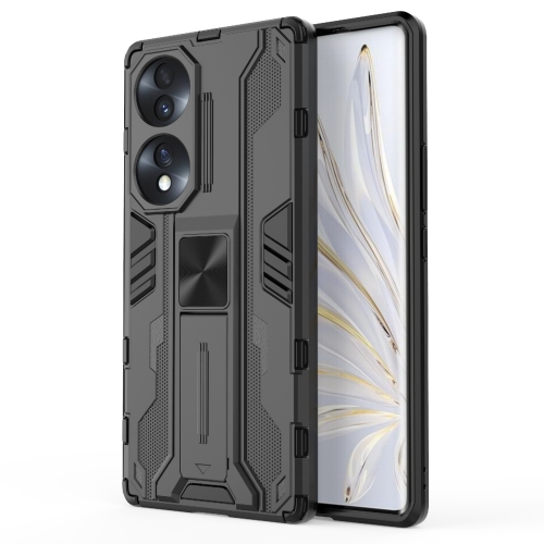 

For Honor 70 5G Supersonic PC + TPU Shock-proof Protective Phone Case(Black)
