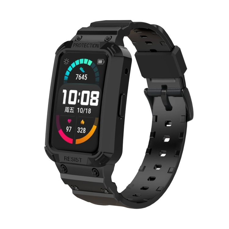 

For Huawei Watch Fit / Honor Watch ES Integrated TPU Watch Band(Black)