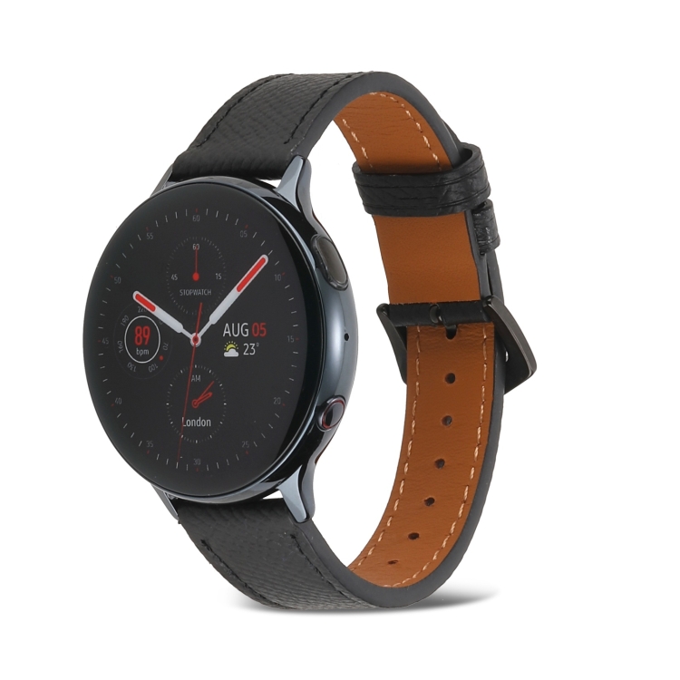 

For Huawei Watch GT 3 Pro 22mm Genuine Leather Watch Band(Black)