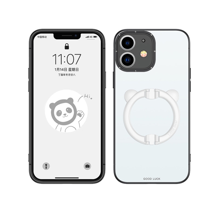

Bear Holder Phone Case For iPhone 12(White)