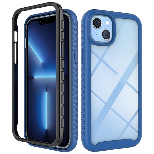 

Starry Sky Solid Color PC + TPU Phone Case For iPhone 14 Max (Royal Blue)