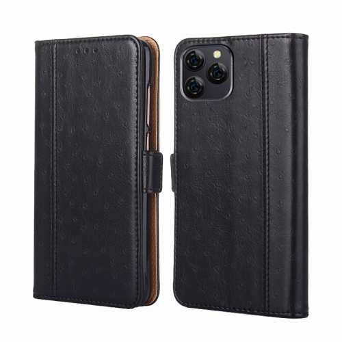 

For Blackview A95 Ostrich Texture Flip Leather Phone Case(Black)