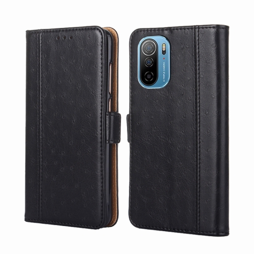 

For Ulefone Note 13P Ostrich Texture Flip Leather Phone Case(Black)