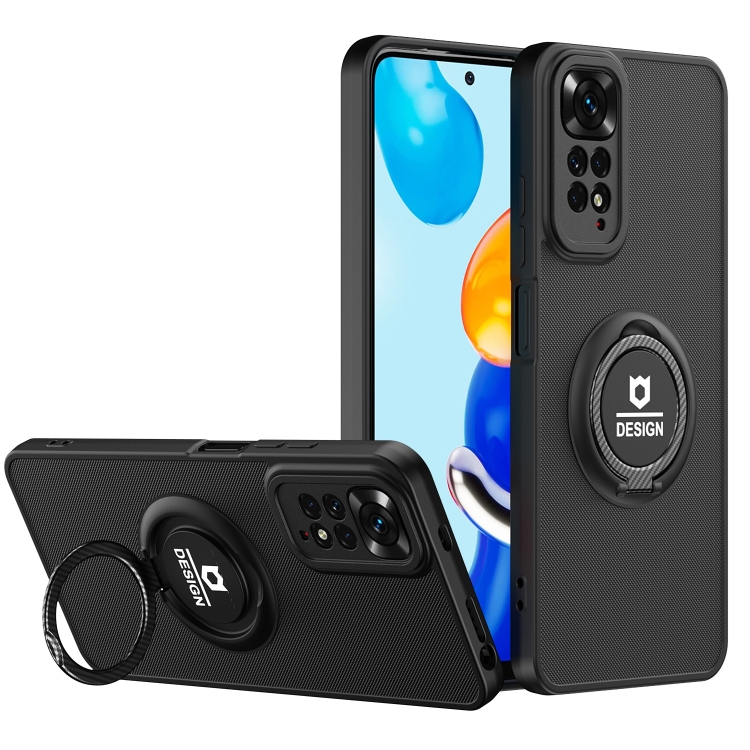 

For Xiaomi Redmi Note 11 Pro 5G / 4G 2022 Eagle Eye Ring Holder Phone Case(Black)