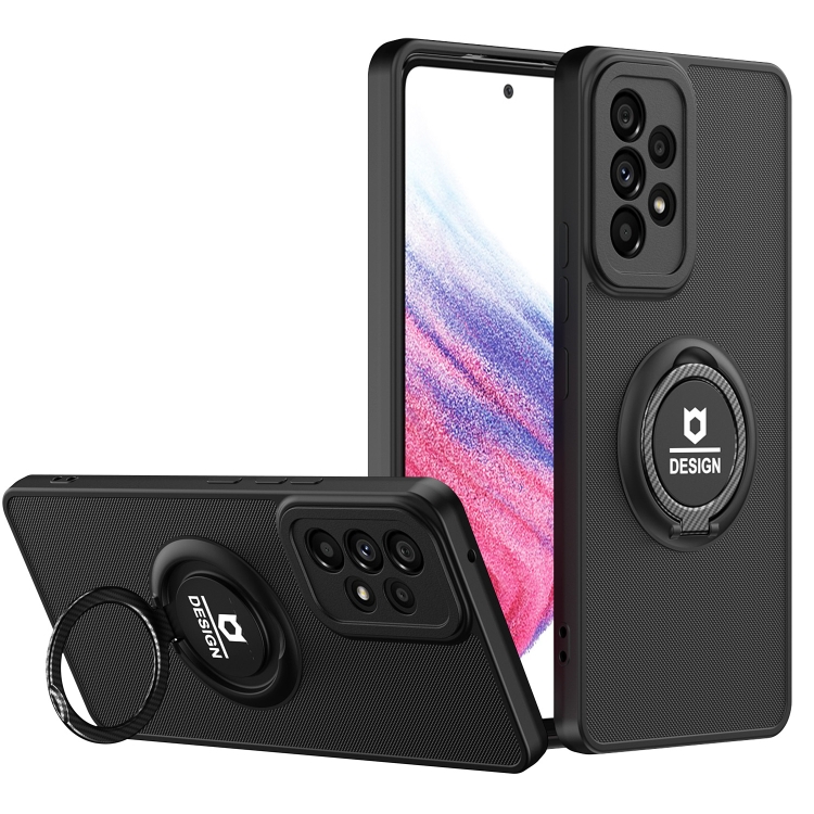 

For Samsung Galaxy A23 4G Eagle Eye Ring Holder Phone Case(Black)