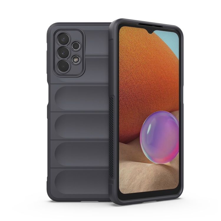 

For Samsung Galaxy A32 5G Magic Shield TPU + Flannel Phone Case(Dark Grey)