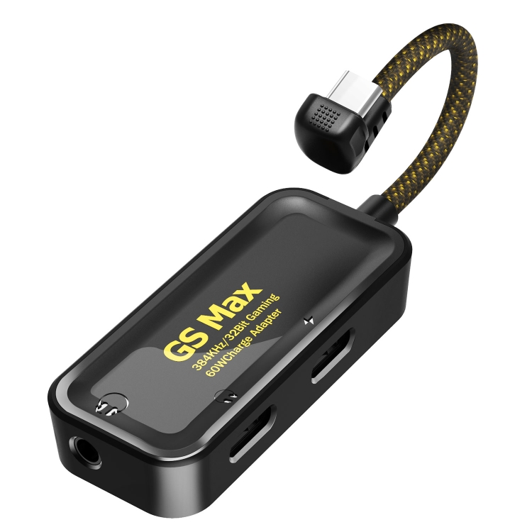 

PLEXTONE GS-Max 3 in 1 USB-C / Type-C to 3.5mm&USB-C / Type-C Adapter Phone Game Sound Card(Black)