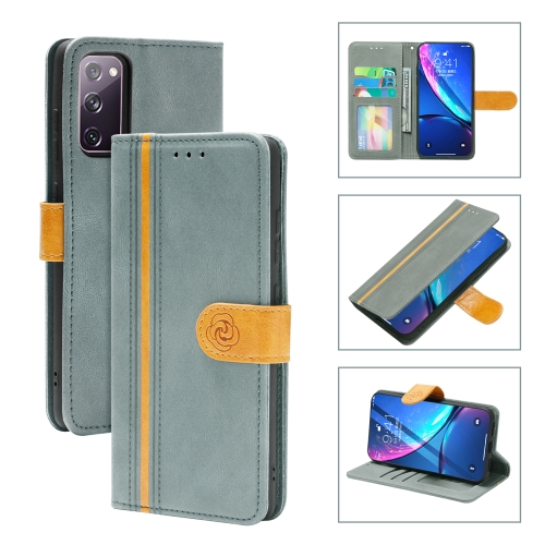 

For Samsung Galaxy S20 FE 4G/5G Skin Feel Leather Wallet Phone Case(Grey)