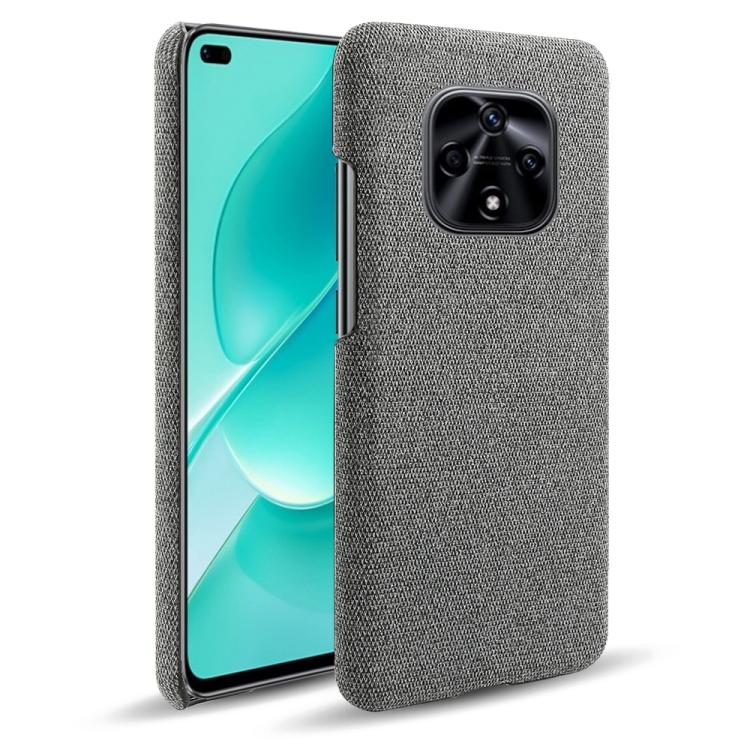 

For Huawei nova 9Z 5G Cloth Coated Hard Plastic Phone Case(Grey)