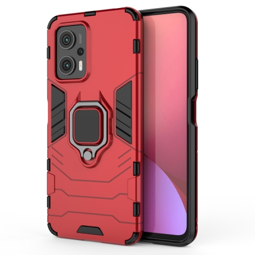 

For Xiaomi Redmi Note 11T Pro 5G Shockproof PC + TPU Phone Case with Magnetic Ring Holder(Red)