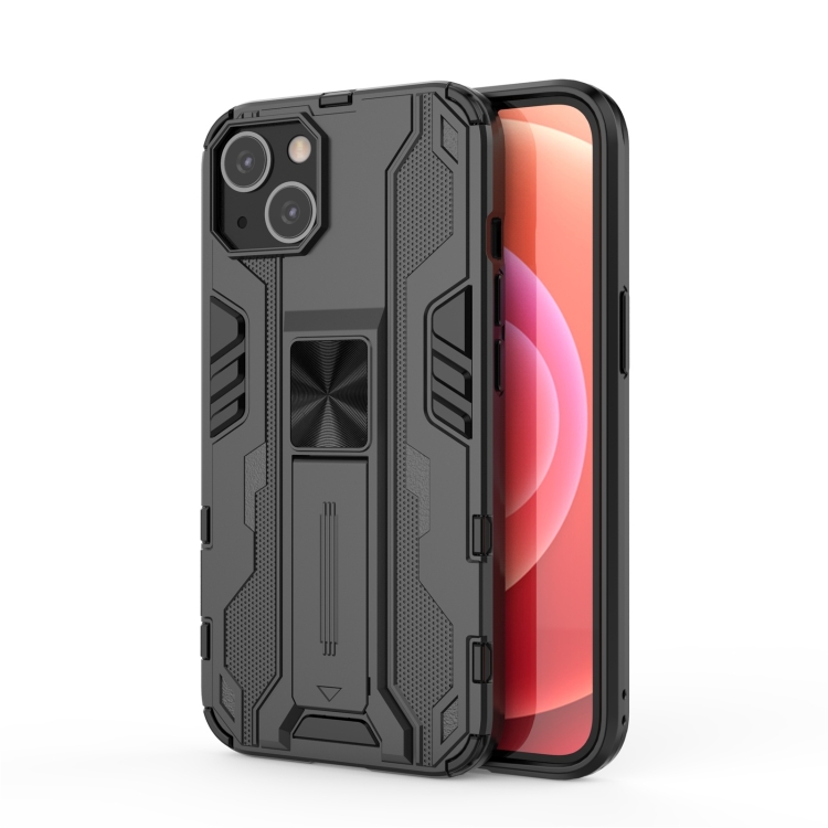 

Supersonic PC + TPU Holder Phone Case For iPhone 14 Max (Black)