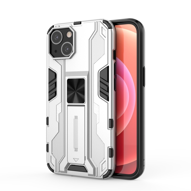 

Supersonic PC + TPU Holder Phone Case For iPhone 14 (White)