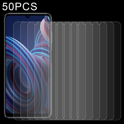 

50 PCS 0.26mm 9H 2.5D Tempered Glass Film For ZTE Blade A72 2022