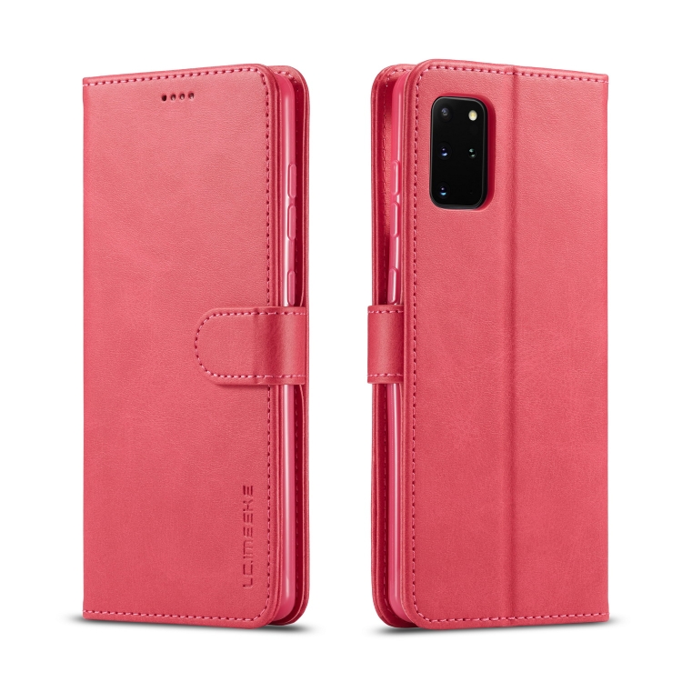 

For Galaxy A51 / M40S LC.IMEEKE Calf Texture Horizontal Flip Leather Case, with Holder & Card Slots & Wallet & Photo Frame(Red)