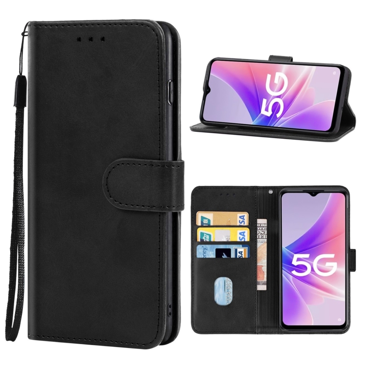 

For OPPO K10 5G Leather Phone Case(Black)