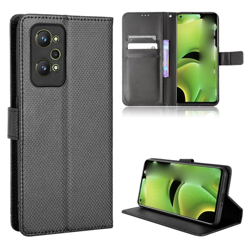 

For OPPO Realme GT Neo 3T/GT Neo2/GT2 Diamond Texture Leather Phone Case(Black)