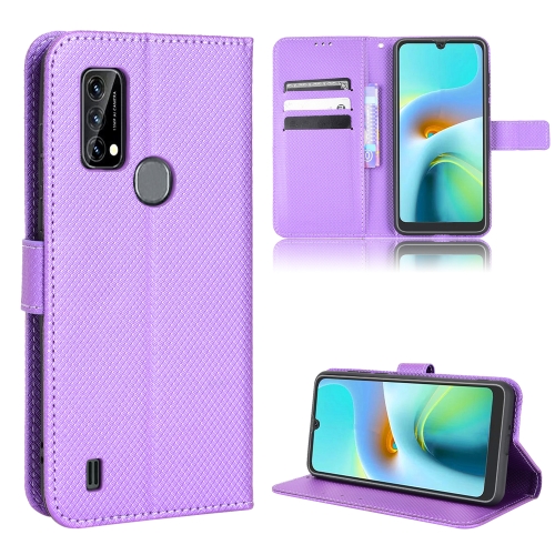 

For Blackview A50 Diamond Texture Leather Phone Case(Purple)