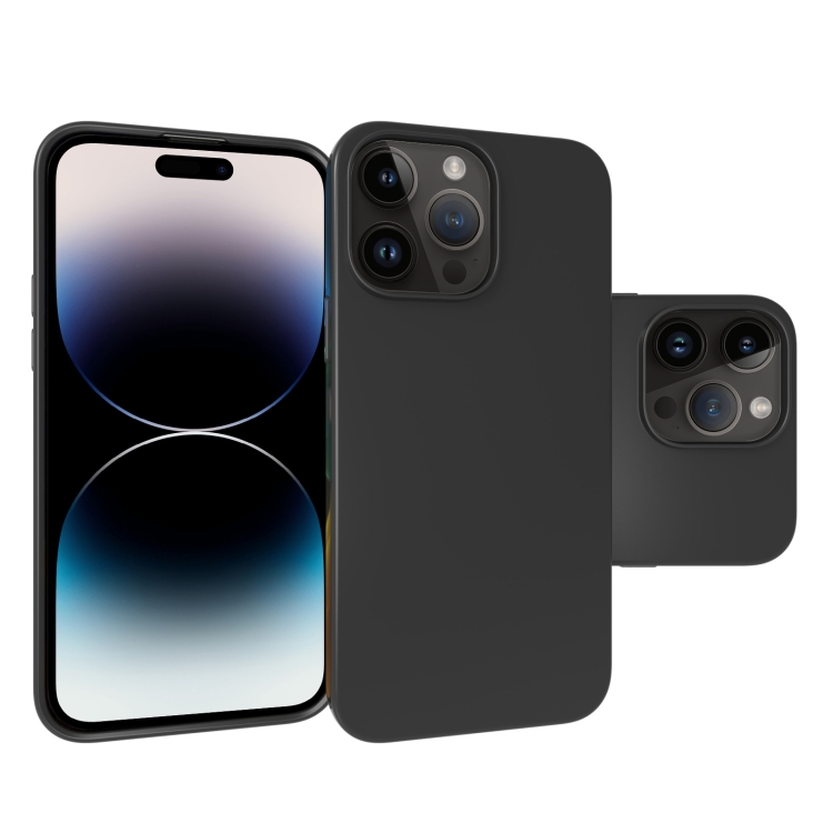 

For iPhone 14 Pro Max Full Matte TPU Phone Case (Black)