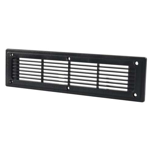 

A6792 300x80mm Black Straight Louvered Ventilation Plastic Venting Panel Cover