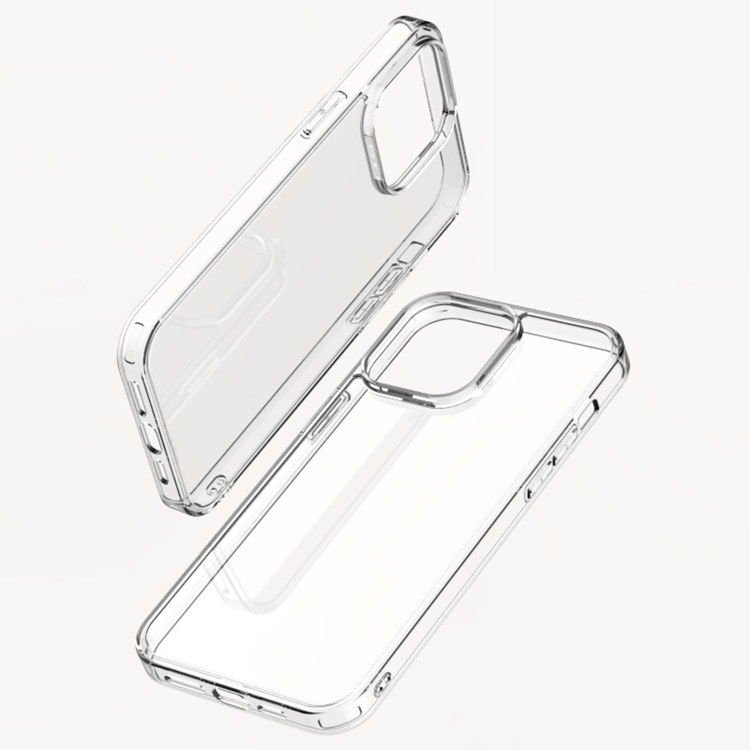 

Shockproof TPU + Single-sided Glass Protective Phone Case For iPhone 14 Max(Transparent)